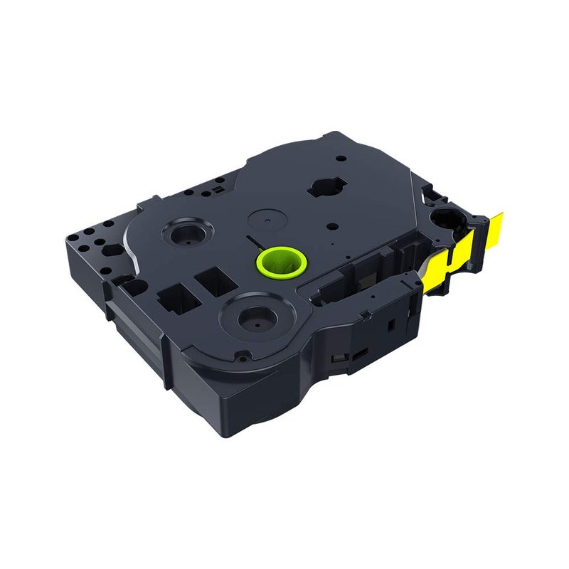 IDIK 1PCS IDIK HSe-621 hse621 HS621 8.8mm*1.5M Black on Yellow Heat Shrink Tube Tape Label Tapes Compatible for Ptouch Printer - Image 3